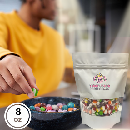 YumFusion Freeze Dried Skittles (9 oz) - Premium Freeze Dried Crunchy Candy For An Enhanced Flavor (Rainbow)