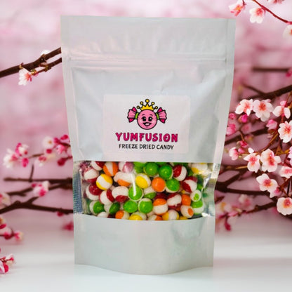 YumFusion Freeze Dried Skittles (9 oz) - Premium Freeze Dried Crunchy Candy For An Enhanced Flavor (Rainbow)