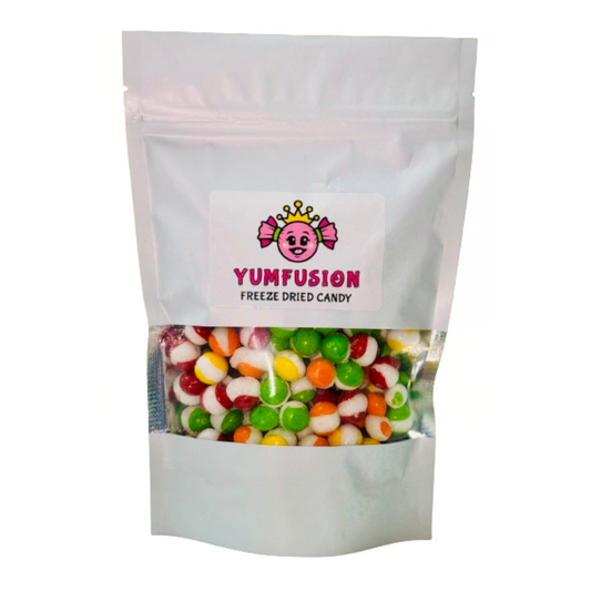 YumFusion Freeze Dried Skittles (9 oz) - Premium Freeze Dried Crunchy Candy For An Enhanced Flavor (Rainbow)